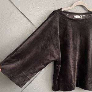 DKNY sport Velour top. Sporty and dressy!